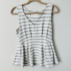 Deletta Anthropologie Peplum Top - L
